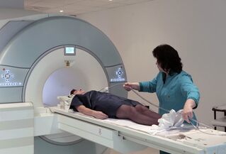 Magnetic resonance imaging of the spine to identify the cause of low back pain
