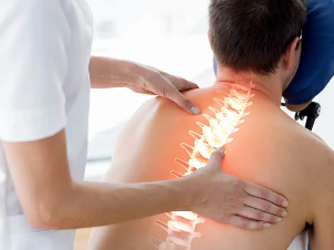 Examination of the back pain